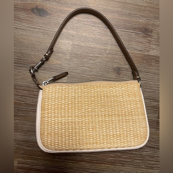 New Coach Nolita 19 with Floral Embroidery in Straw & Smooth Leather - Picture 9 of 10